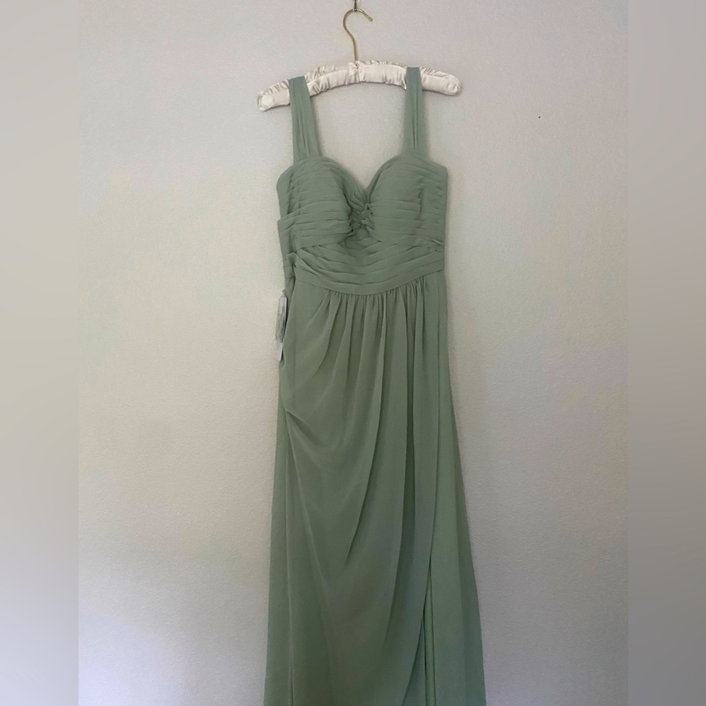 Azazie Millie bridesmaid dress (dusty sage)